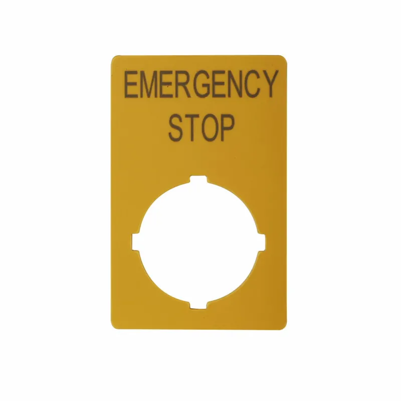 Eaton M22-XZK-GB99 Legend Plate EMERGENCY STOP