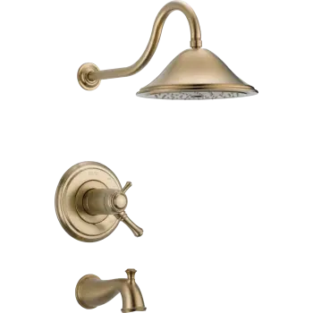 Delta t17t497-cz Cassidy Thermostatic Tub Shower Trim 2.5 Gpm