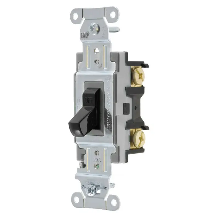 Bryant CSB220BBLK Switch Commercial Grade Double Pole 20A 120/277V AC