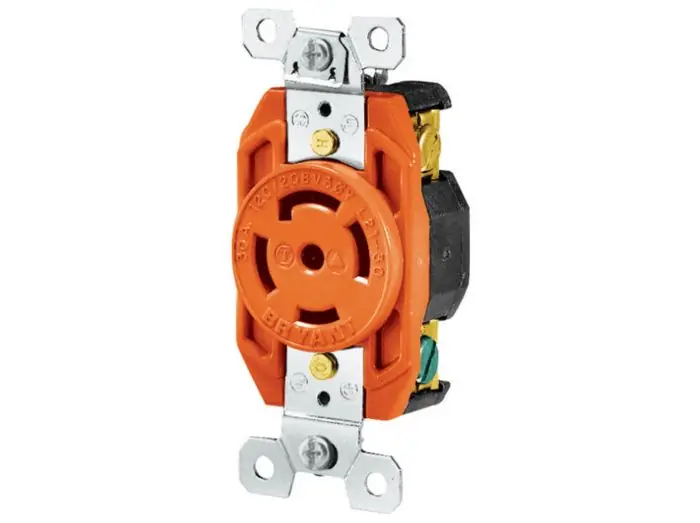 Bryant 72130IG Locking Receptacle 30A 120/208V L21-30R