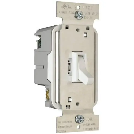 Pass & Seymour T600-WV Legrand T600WV 600W Single Pole Dimmer Switch