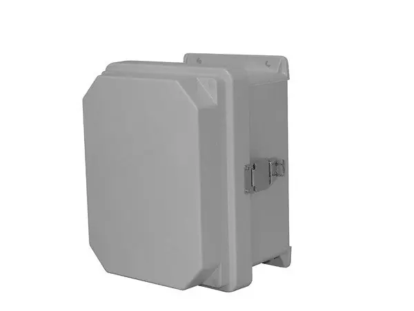 Hoffman RVJ1210HWPL2 RVJ Raised Opaque Cover Type 4X, 13.32x11.32x5.60, FRP, HWPL