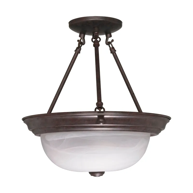 Satco 60-209 2 Lt - 13 inches Semi Flush