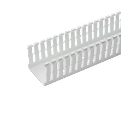 Panduit F4X3WH6 Wire Duct Slotted Screw 6 feet White
