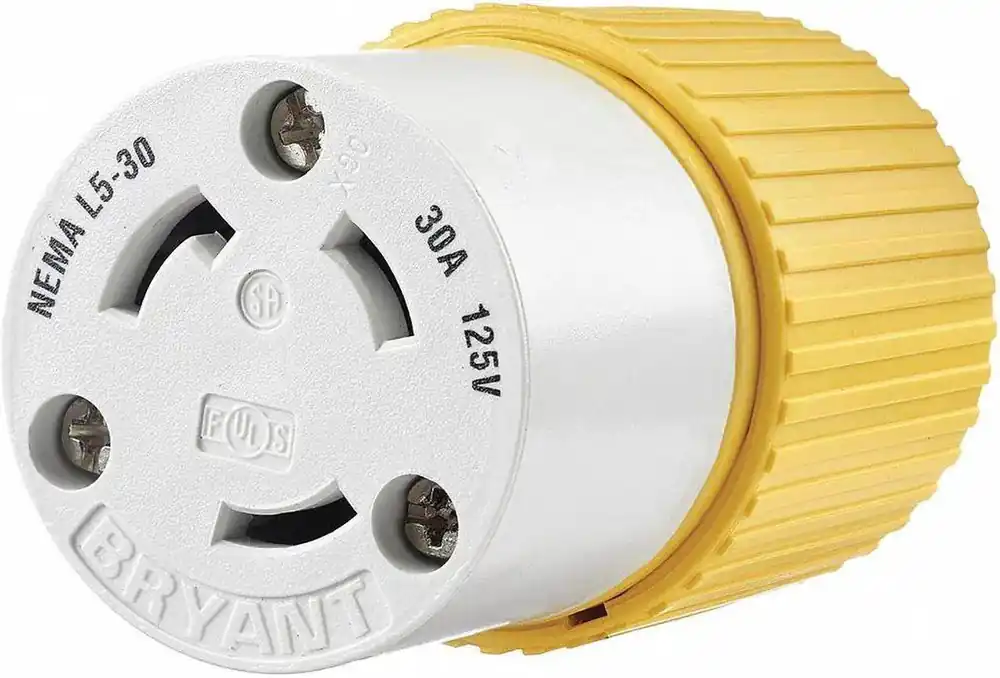 Bryant 70530NCCR Locking Connector, 30A 125V, L5-30R