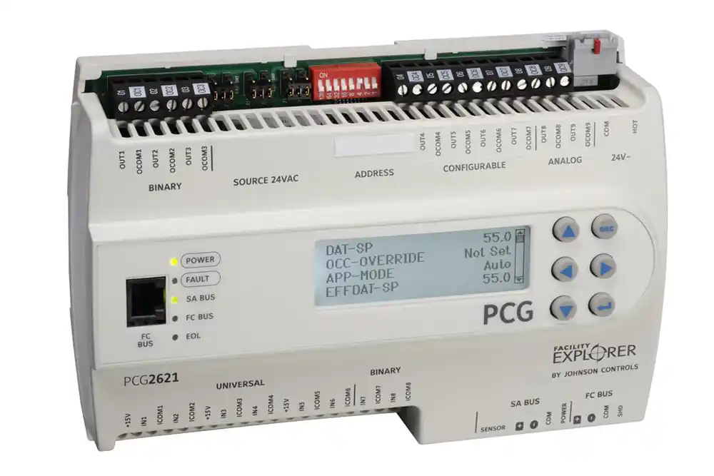 Johnson Controls FX-PCG2621-0 Fx-Pcg W/ 17 I/O W/ Disp W/ 6 Ui; 2 Bi; 4 Co; 3 Bo; 2Ao