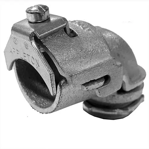 Appleton 7384 1-1/4 inches 90D 1-Screw Flex Connector