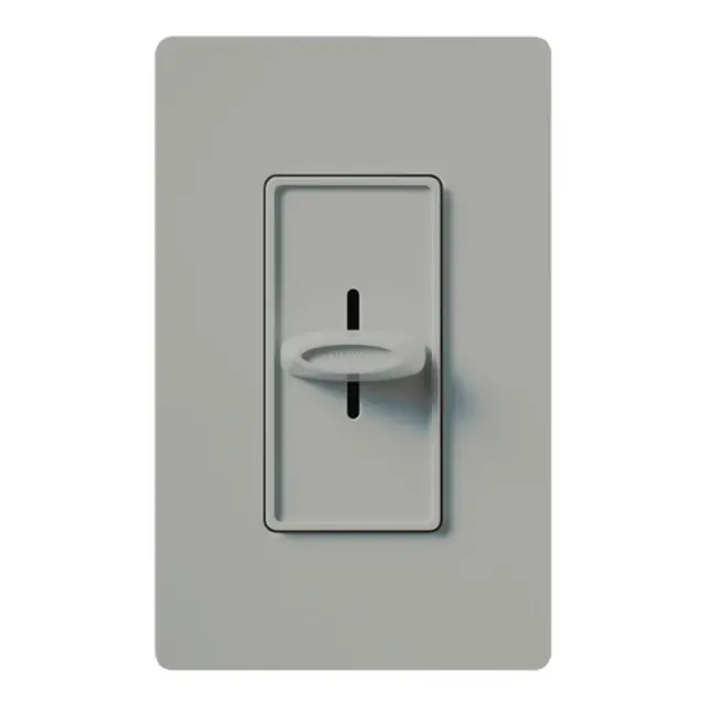 Lutron S-1000-GR Skylark Slide-To-Off Single Pole Dimmer 1000W