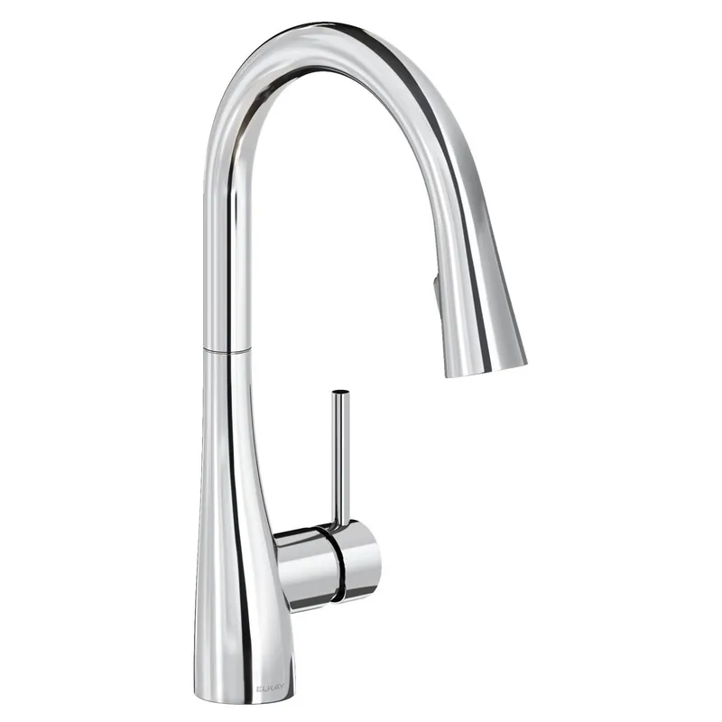 Elkay LKGT4083CR Gourmet Single Hole Kitchen Faucet With Pull-down Spray And Forward Only Lever Handle