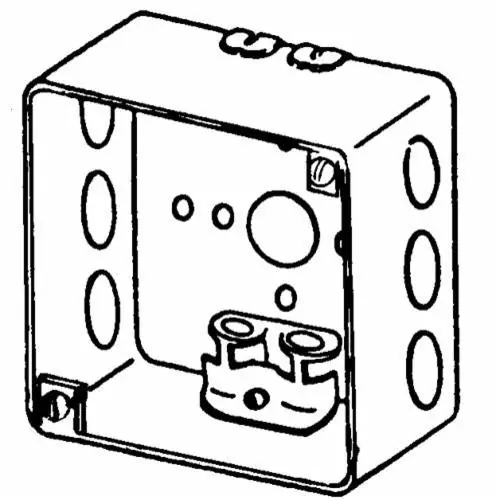 Appleton 4SXD etp general purpose square box with armored cable/metal clad cable cl-13 clamp