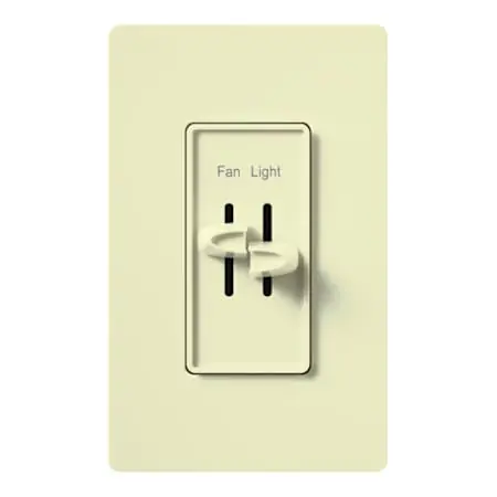 Lutron S2-LF-AL Skylark Fan Control and Light Dimmer 300W