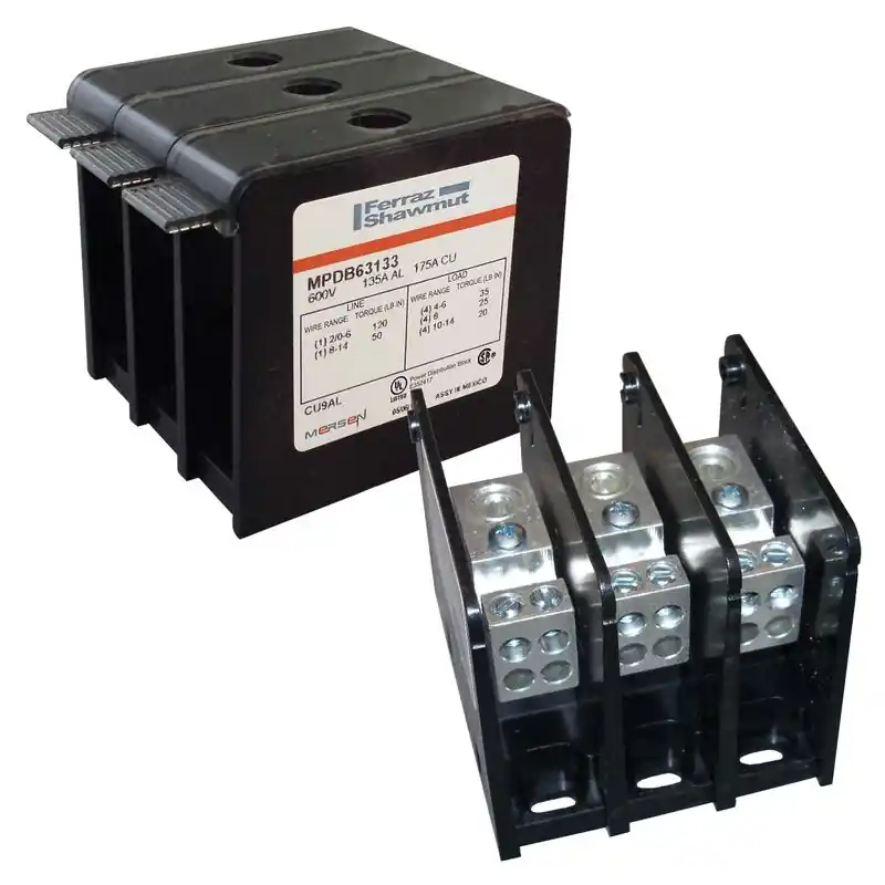 Mersen MPDB67632 mpdb series ul 1953 open-style power distribution blocks