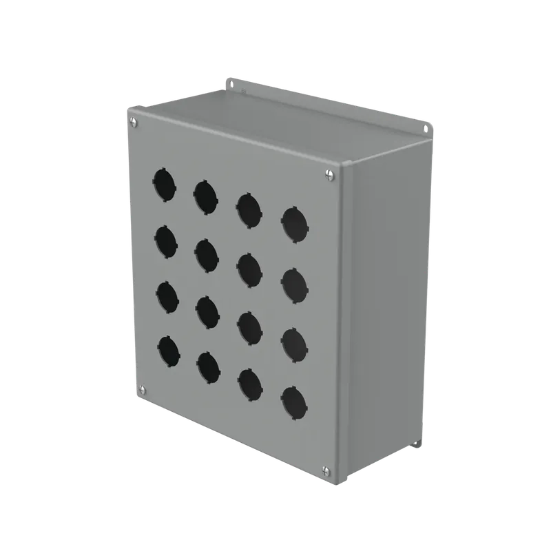 Hoffman E16PBX Pushbutton Enclosure 16 Hole (30.5mm)