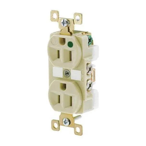 Bryant BRY8200I 15A 125V Hospital Grade Receptacle