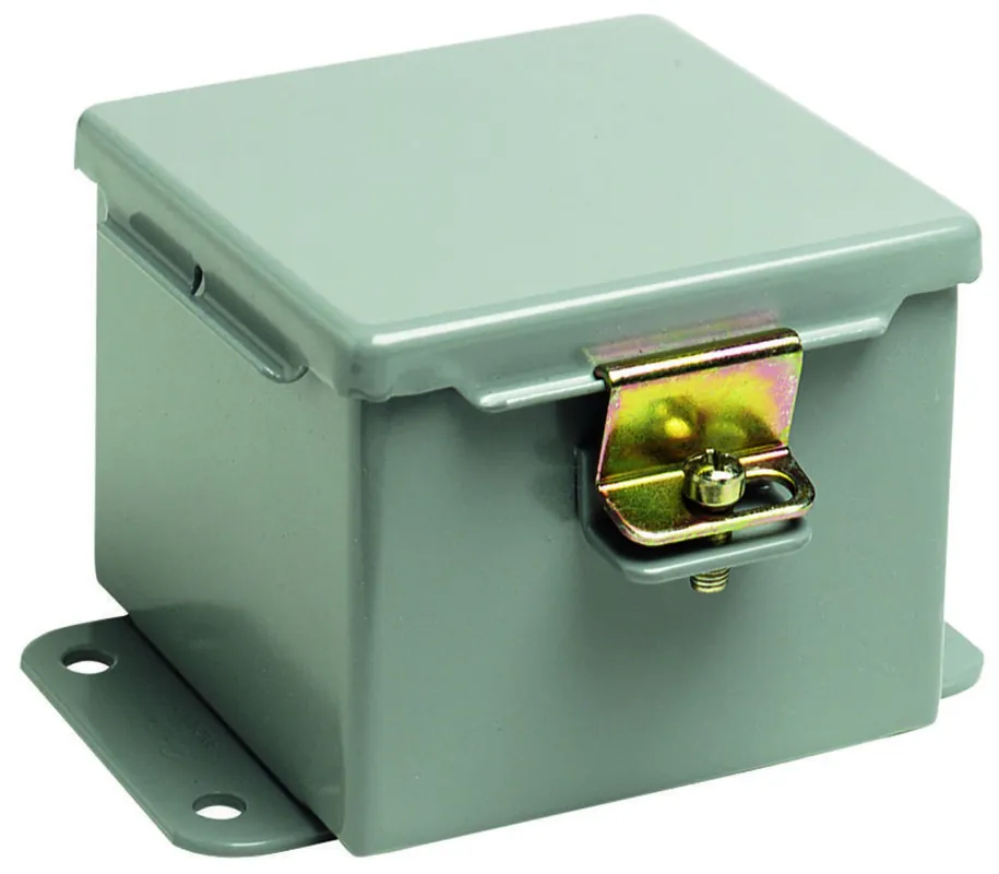 Hoffman A161410CH J Box, NEMA 12, Hinged Cover, Steel, 16.00 inches x 14.00 inches x 10.00 inches