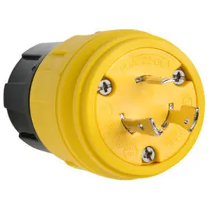 Pass & Seymour 26W48 Turnlok® Watertight Locking Plug 20A 250V NEMA L6-20P