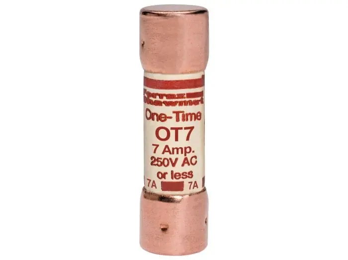 Mersen OT7 Fuse OT - Class K5 - Fast-Acting 250VAC 250VDC 7A Ferrule Amp-Trap