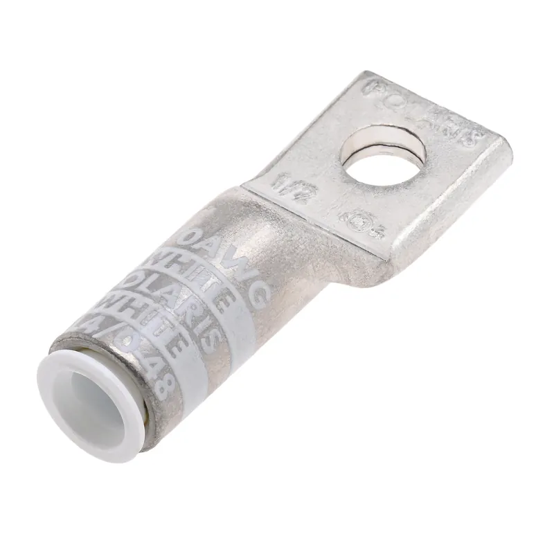 Nsi AL4/0-48 Polaris 4/0 Awg Alum Compression Lug, 1/2 Bolt Size (Al/Cu)