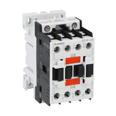 Lovato BF0901A46060 Contactor 3-Pole 9A 460 VAC 1NC Aux Contact
