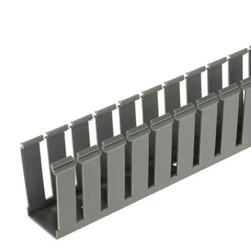 Panduit G1X4LG6 Wiring Duct Slotted Screw 6 feet Gray