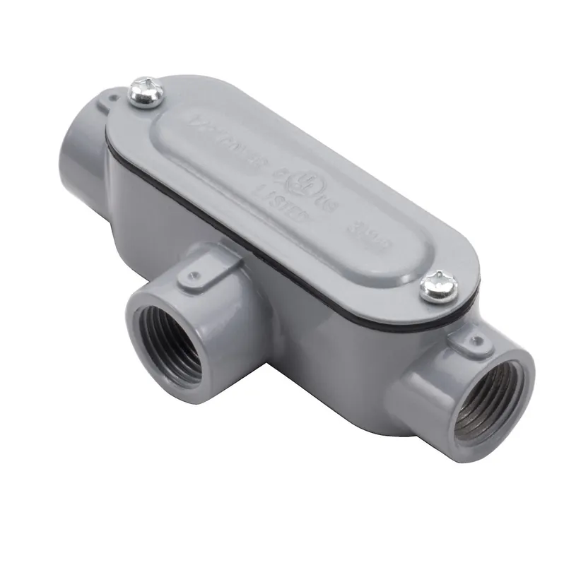 Topaz T8CG T Type Conduit Body 3 inches Die Cast Aluminum Wall Mount