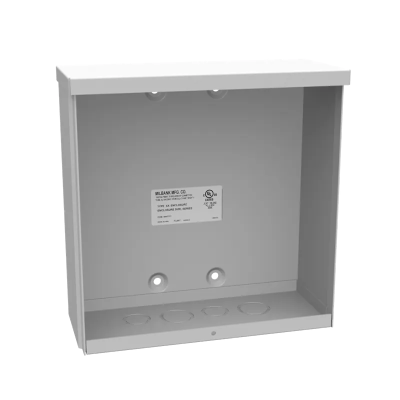 Milbank 10104-SC3R Screw Cover Junction Box 10-Inch x 10-Inch x 4-Inch