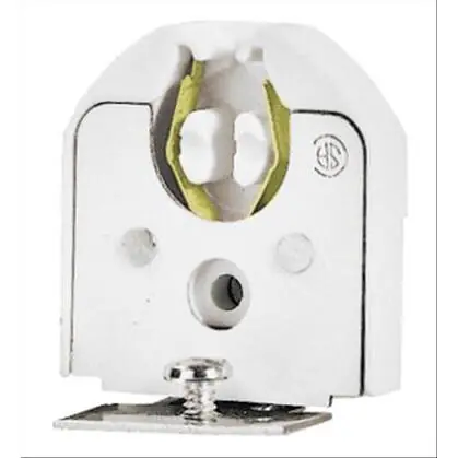 Bryant 4304W Lamp Holder, Fluorescent, Medium Bi-Pin Base