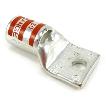 Abb 54111 Color-Keyed Copper One-Hole Lug 3/0 AWG 3/8 inches Bolt Size