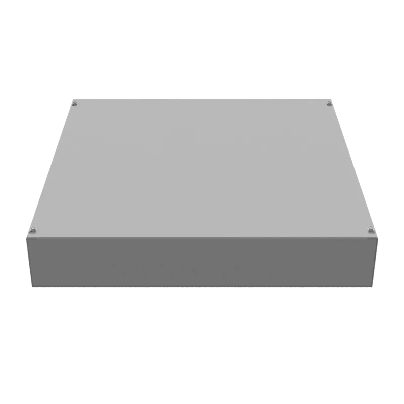 Milbank 24244-SC1 NEMA 1 Polyester Powder Coated Steel Screw Cover Junction Box 24-Inch x 24-Inch x 4-Inch