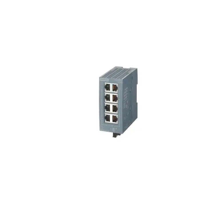 Siemens 6GK50080GA001AB2 Ethernet Switch, 8 Port, Unmanaged, 24 VDC, Scalance XB Series