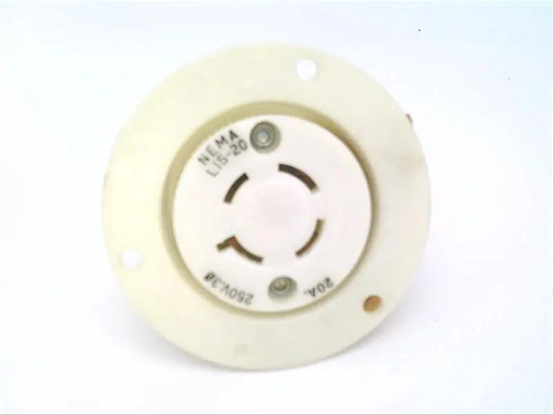 Bryant 71520ER Flanged Receptacle 20A 3-Phase Delta 250V AC L15-20R