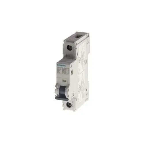 Siemens 5SJ4118-6HG40 Sentron Type HSJ Miniature Circuit Breaker, 240 VAC, 15 A, 14 kA Interrupt, 1 Pole, Thermal/Magnetic Trip