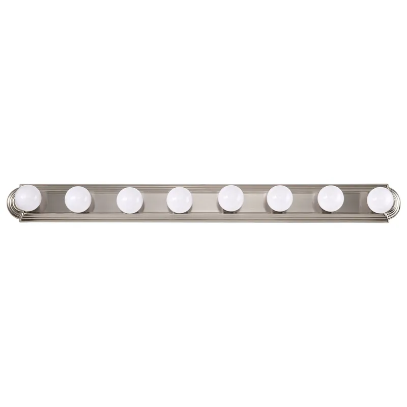 Satco 60-303 8 Light 48 inches Racetrack Vanity