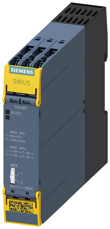 Siemens 3SK12111BB40 Safety Relay, 4ro, 4