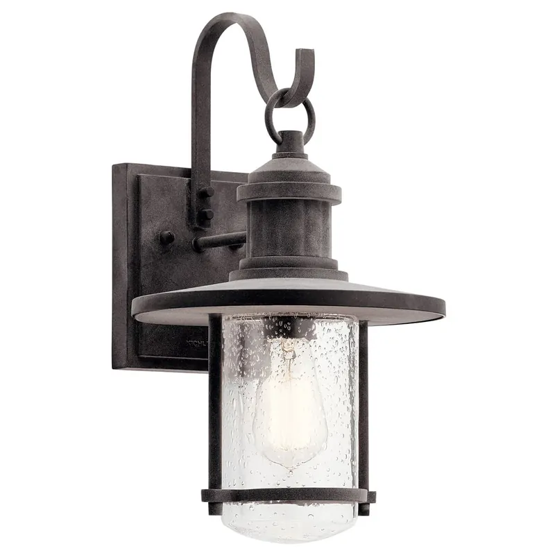 Kichler Lighting 49193WZC Riverwood 16-3/4 in. 100W 1-Light Outdoor Wall Sconce