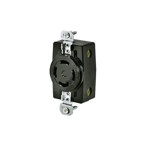 Bryant 3430BRY Locking Devices, Industrial, Flush Receptacle, 30A 3-Phase Wye 120/208V AC