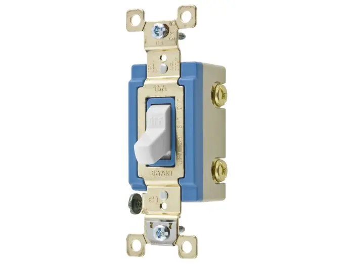 Bryant 4801W Toggle Switch Industrial Grade 15A 120/277V AC