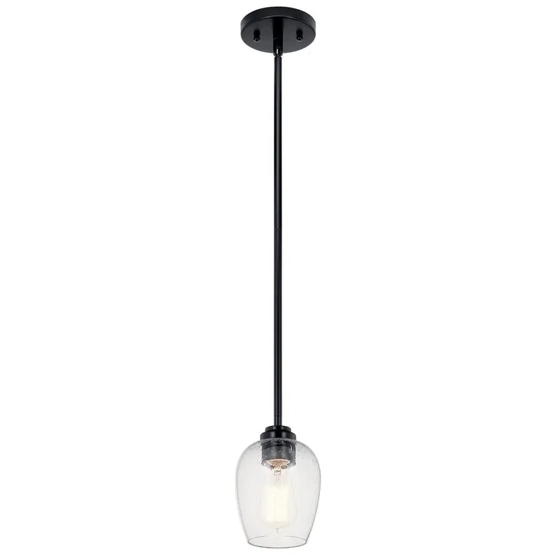 Kichler 44380BKCS Valserrano Pendant 75W (5 inchesW x 7.75 inchesH)