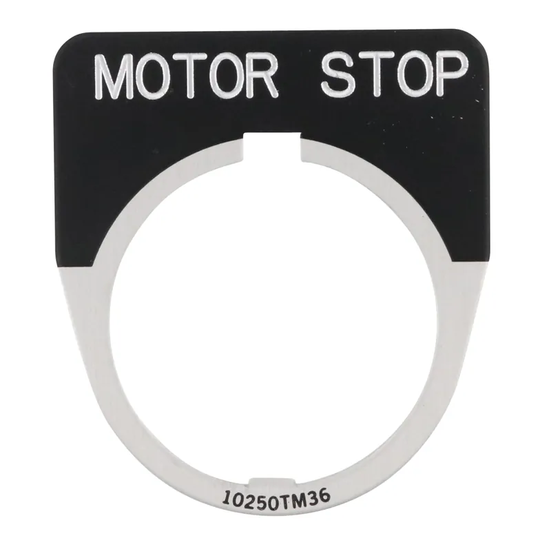 Eaton 10250TM82 Legend Plate MOTOR STOP