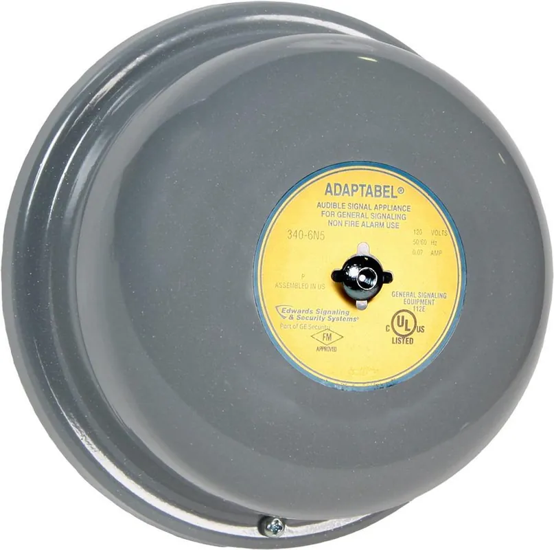 Edwards 340-6N5 Signaling Bell 6 inches 120V60HZ