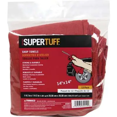 Do It Best 579750 Dib Red Shop Towel 12/pk