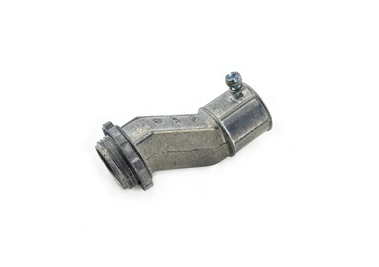 Nsi 1621-DC2 Die Cast Zinc Set Screw Offset Nipple Connectors 3/4