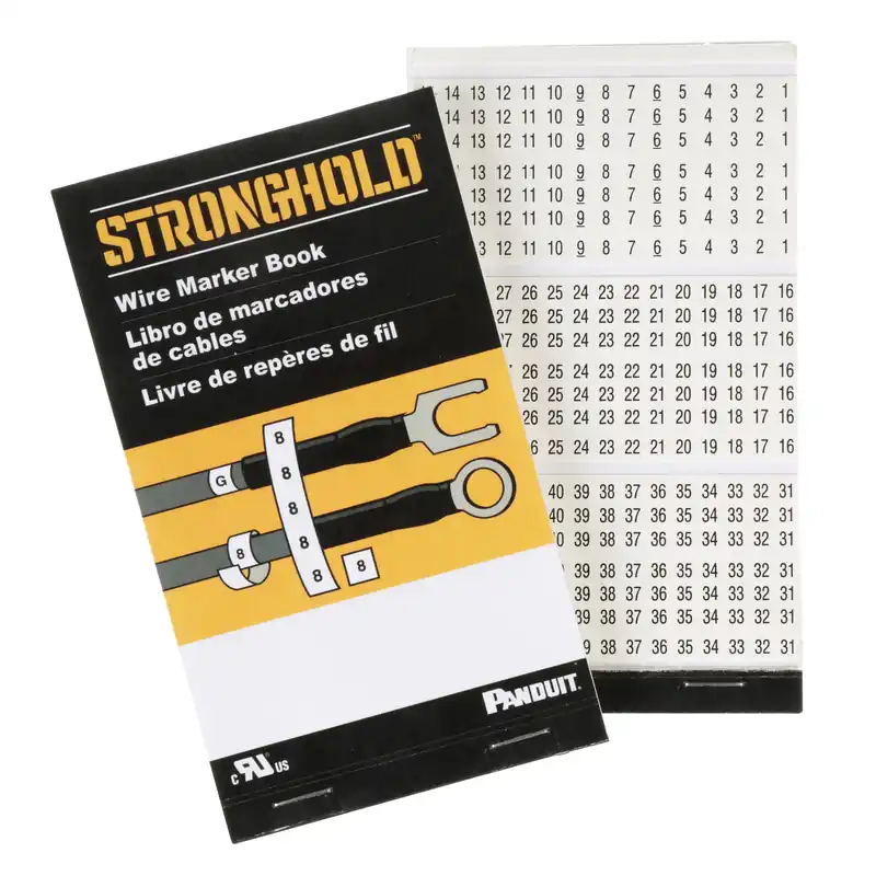 Panduit PCMB-10 Pre-Printed Wire Marker Book