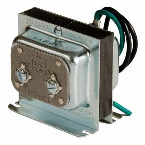 Edwards 591 signaling transformer 120v ac primary 16v secondary