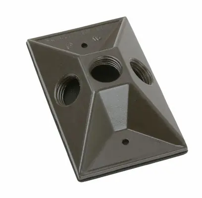 Pass & Seymour WPB13-BR outdoor lamp cluster cover bronze