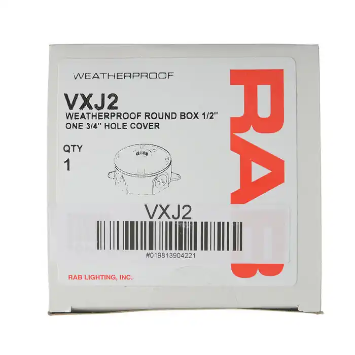 Rab VXJ2 4-In Rnd Box W/1H Cover