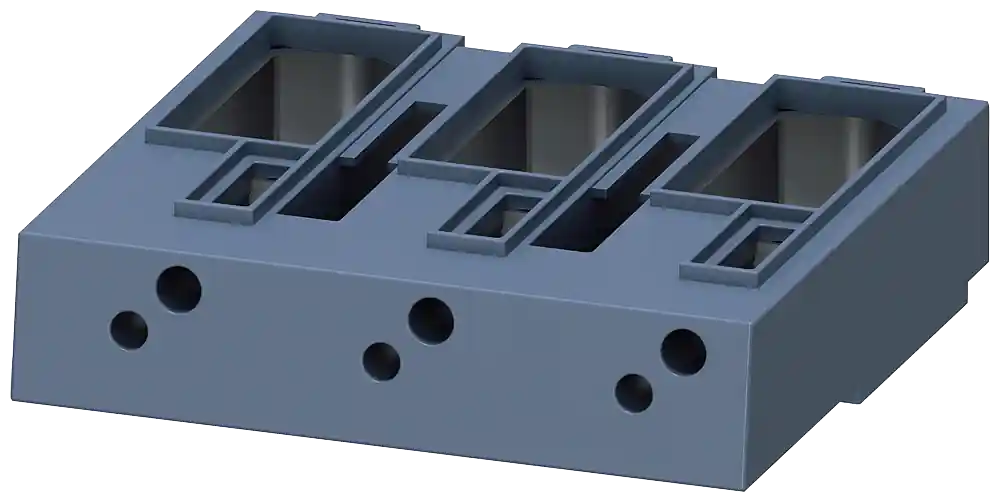 Siemens 3RT1966-4G Box Terminal Block For Use With Size S10/S12 3RT106/3RT107 Contactors, 3RB106 Overload Relays