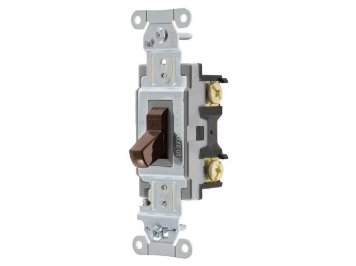 Bryant CSB115B Wall Switch 1-Pole Locking No Toggle