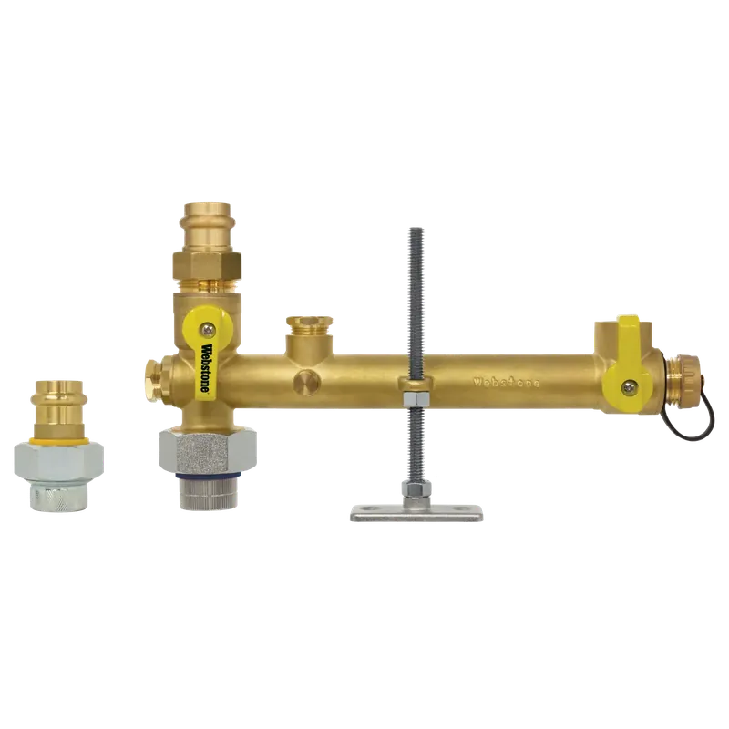 Nibco H-21653W-DU Pro-Pal Water Heater Service Valve Kit w/ Expansion Tank Service & Dielectric Union