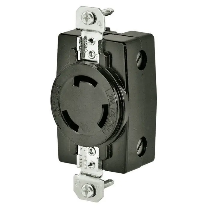 Bryant 3330 Locking Devices Industrial Flush Receptacle 30A 250V Non-NEMA